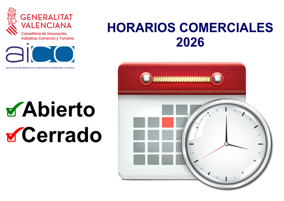 HORARIOS COMERCIALES 2026